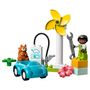 Voir la diapositive 3 : LEGO Duplo 10985 L'éolienne et la voiture électrique, Jouet Voiture pour Enfants Dès 2 Ans, Garçons et Filles, Jouets Éducatifs avec Figurines