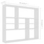 Voir la diapositive 6 : VIDAXL Etagere murale Blanc 90x16x78 cm Bois d'ingenierie