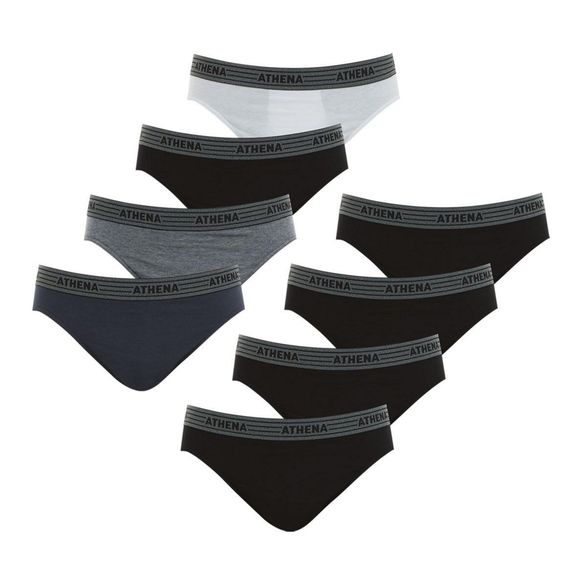 Athena Lot de 8 slips homme Eco Pack