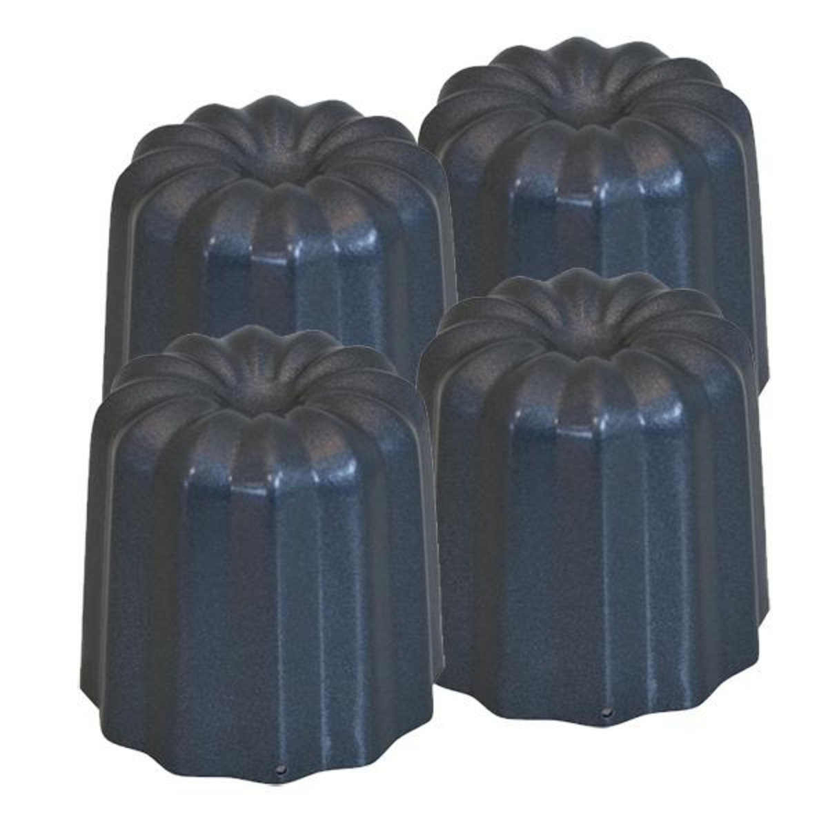 De buyer Lot de 4 moules canelé bordelais d5.5cm - 4718.05