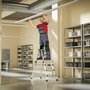 Voir la diapositive 2 : HAILO Escabeau double accès professionnel télescopique 2x6 marches HAILO D100