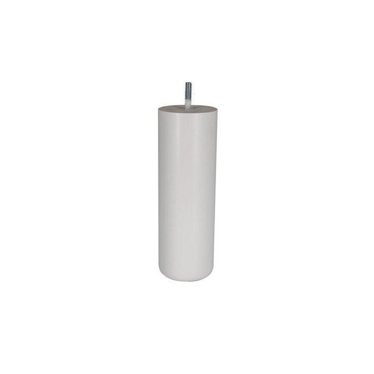 CIME Pied Lit / Sommier Cylindrique 68x200mm - Hêtre Laqué Blanc