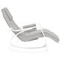 Voir la diapositive 4 : VIDAXL Chaise a bascule Gris clair Tissu