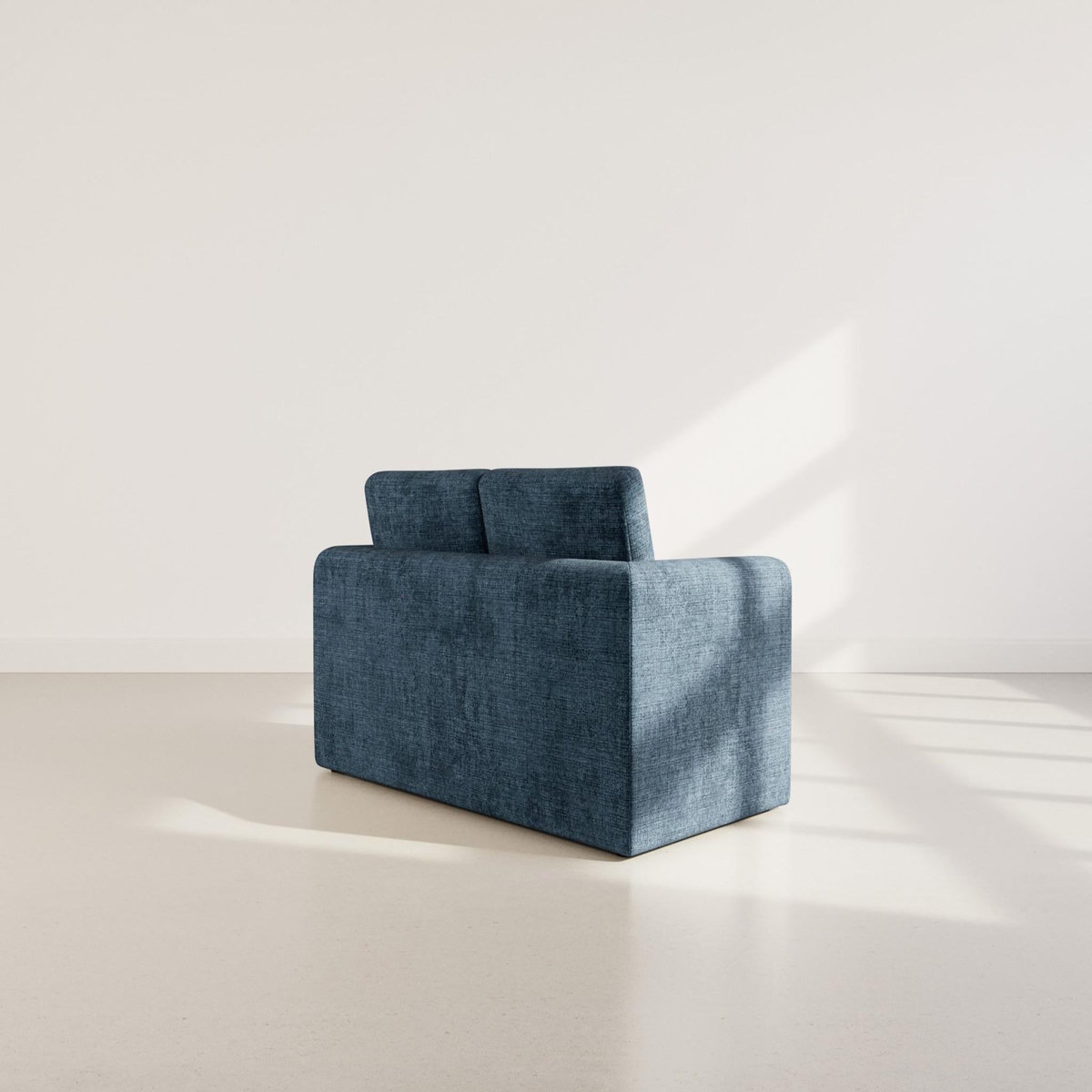 BEST MOBILIER Marilia - canapé 2 places convertible déplimousse en velours texturé