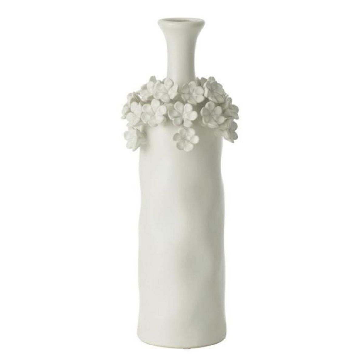 Paris Prix Vase Fleur en Céramique  Yucca  40cm Blanc