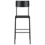 Voir la diapositive 2 : VIDAXL Chaises de bar lot de 2 noir contreplaque solide et acier