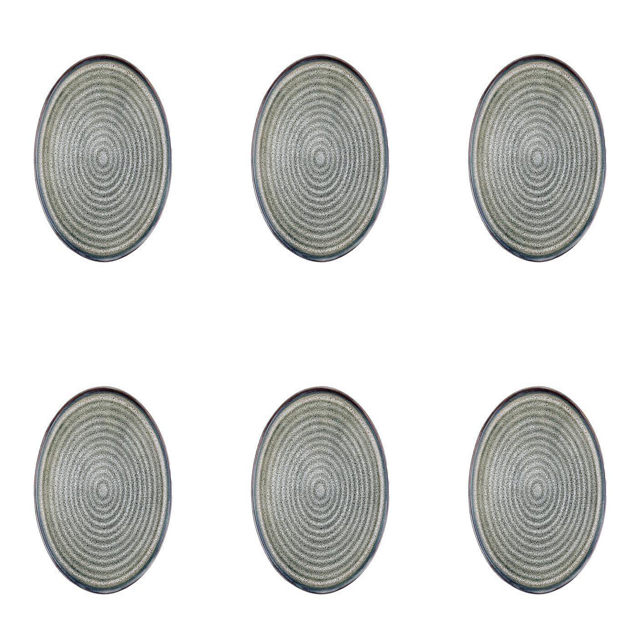 BJORN Assiette zen ø17cm - 6 pièces - natural