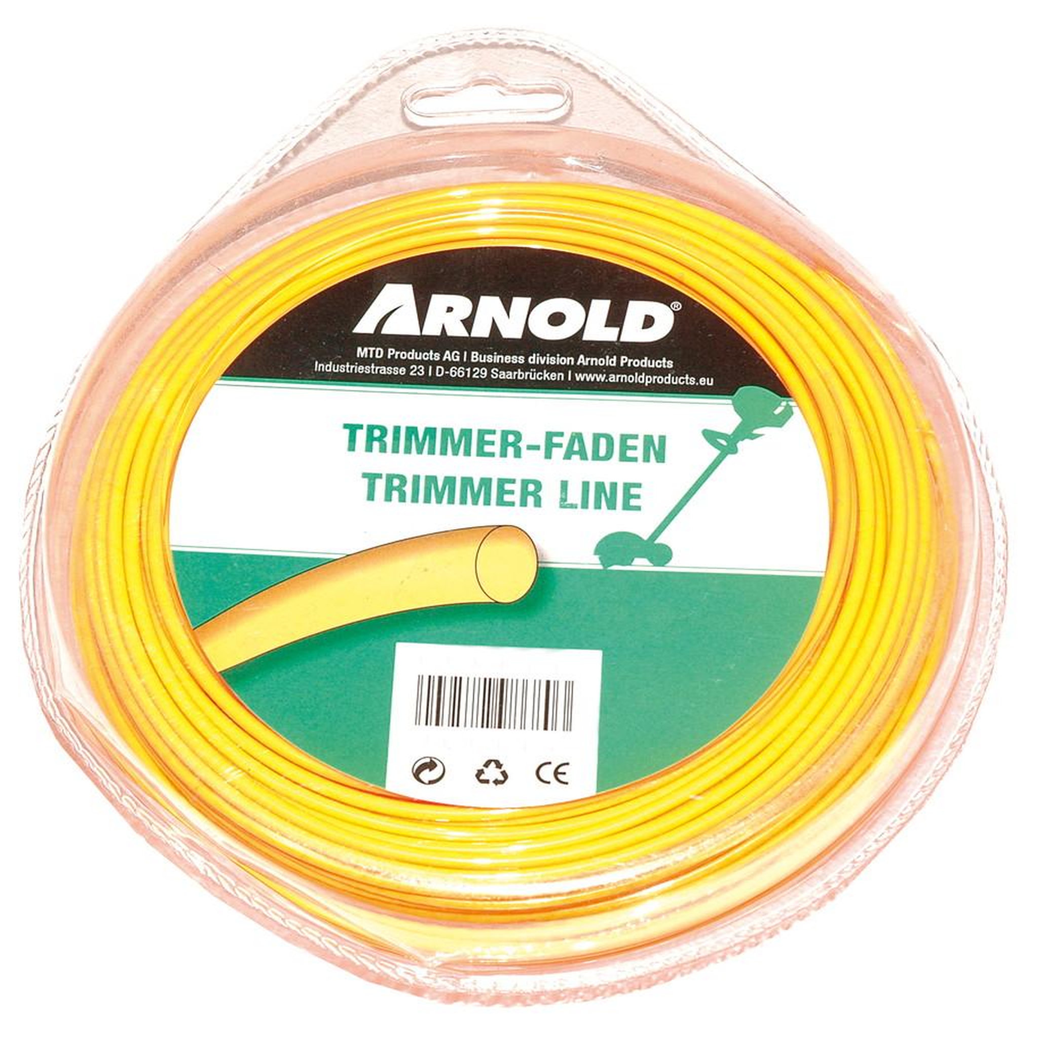 ARNOLD Fil de coupe-bordure rond en nylon 3,0 mm × 26 m