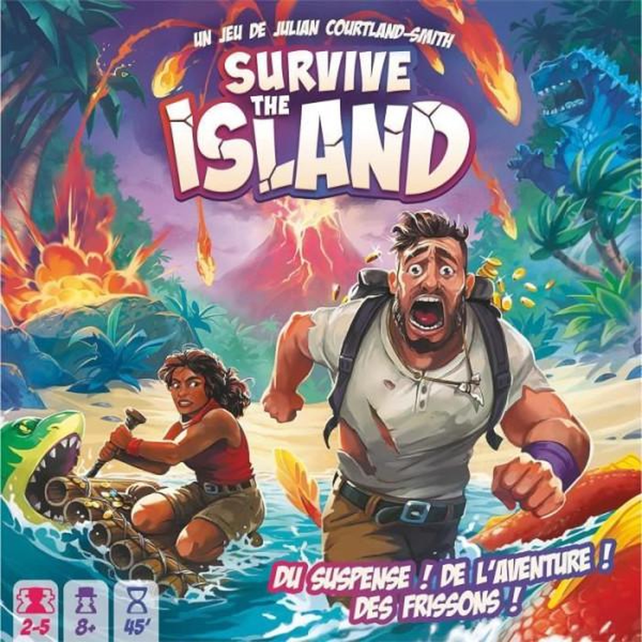 Voir la diapositive 2 : Asmodee Jeu de stratégie Asmodee Survive The Island