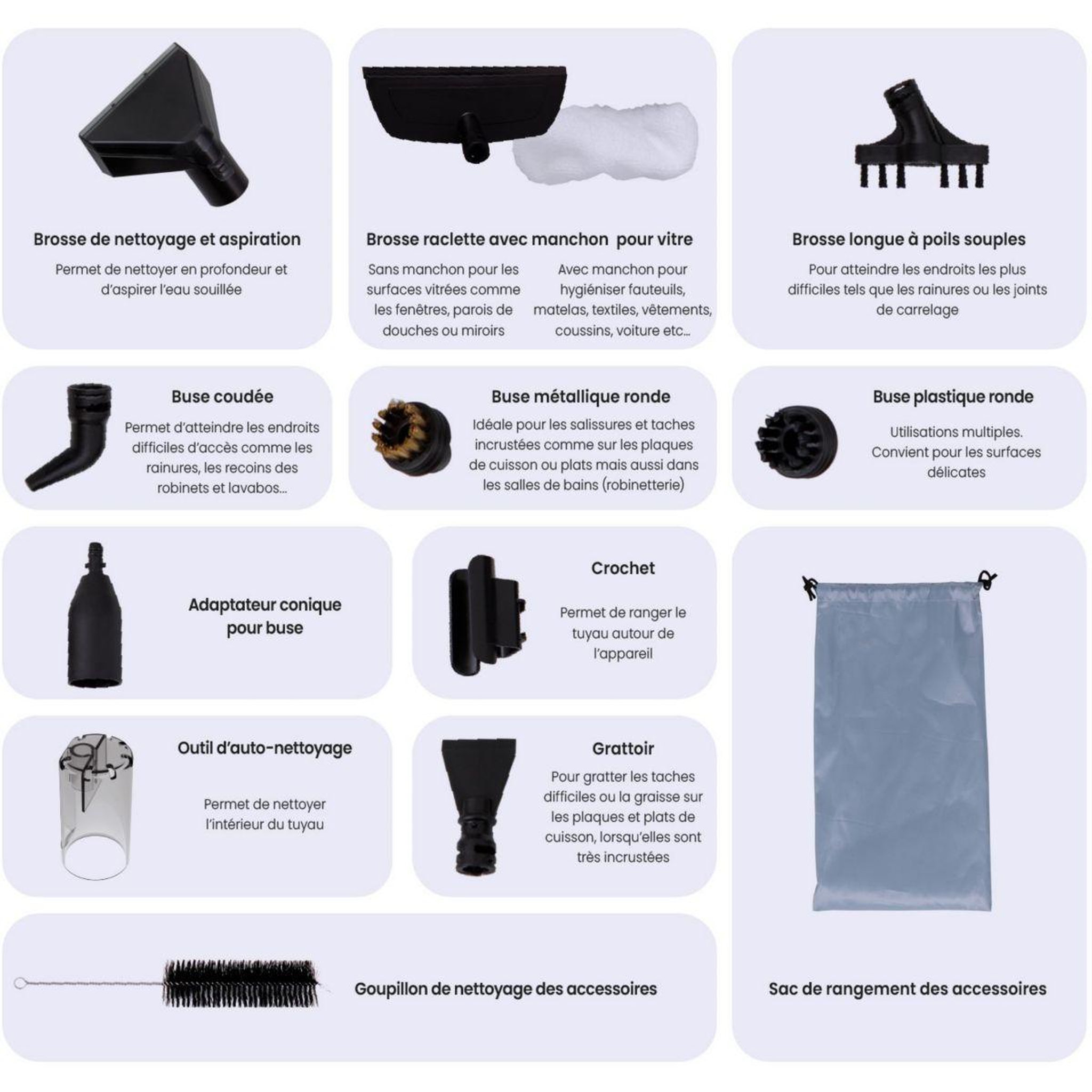 Voir la diapositive 3 : ESSENTIEL B Nettoyeur détacheur ead avec fonction vapeur et lavage à l'eau chaude 60°c