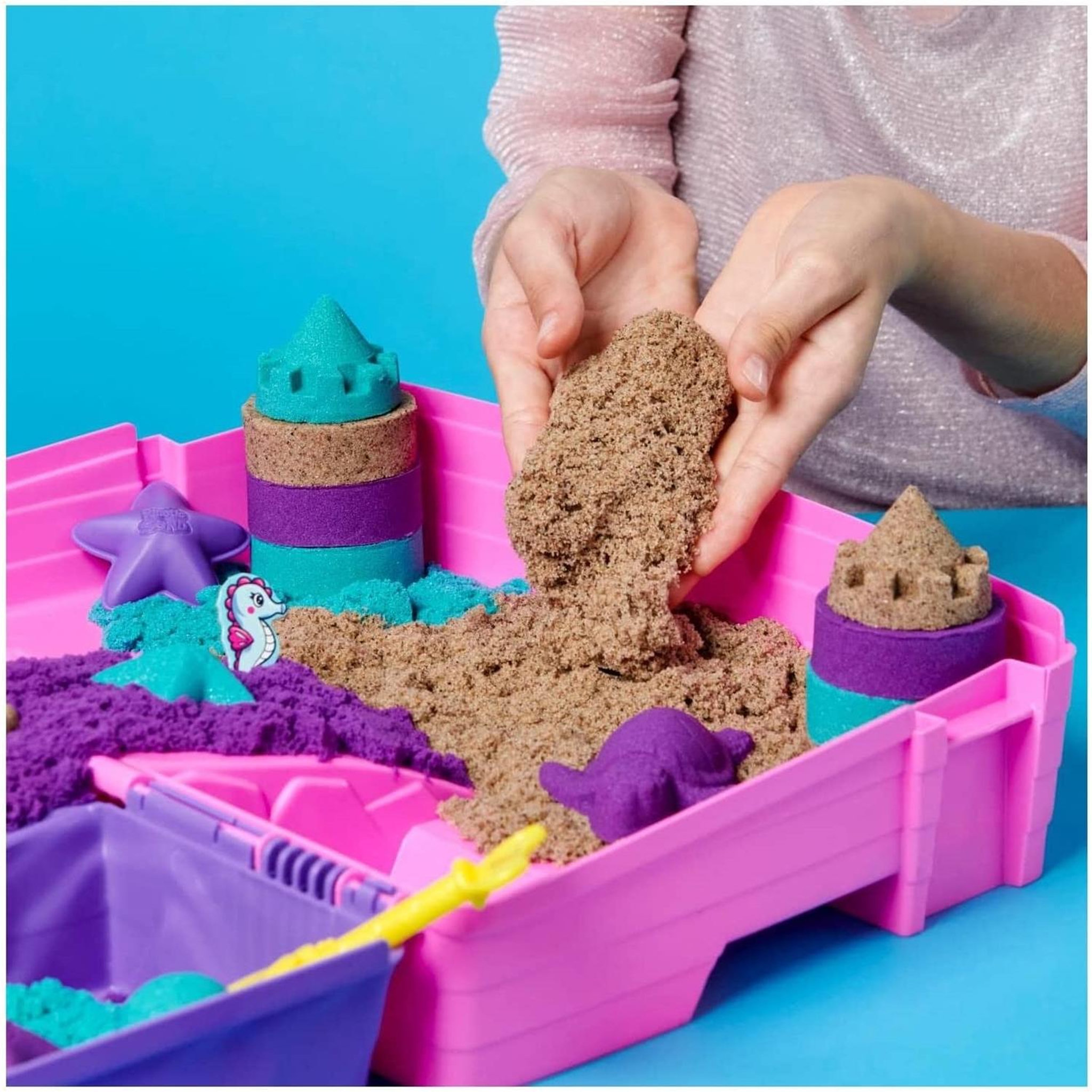 Voir la diapositive 3 : SPIN MASTER Mallette palais de sirene 934 g kinetic sand