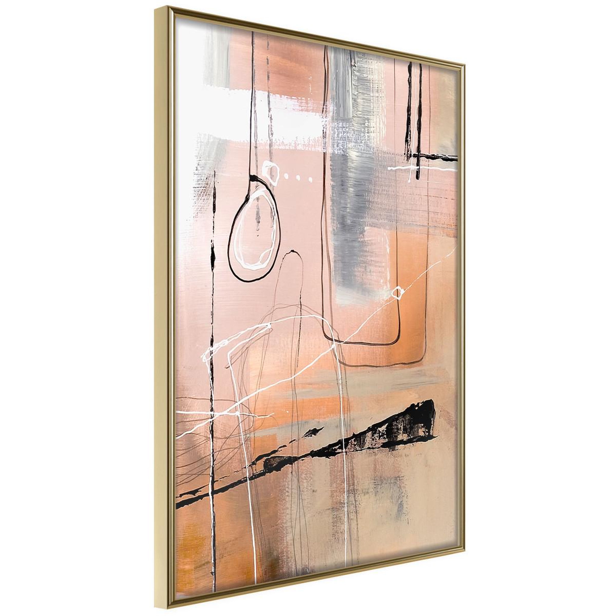 Voir la diapositive 1 : Paris Prix Affiche Murale Encadrée  Pastel Abstraction