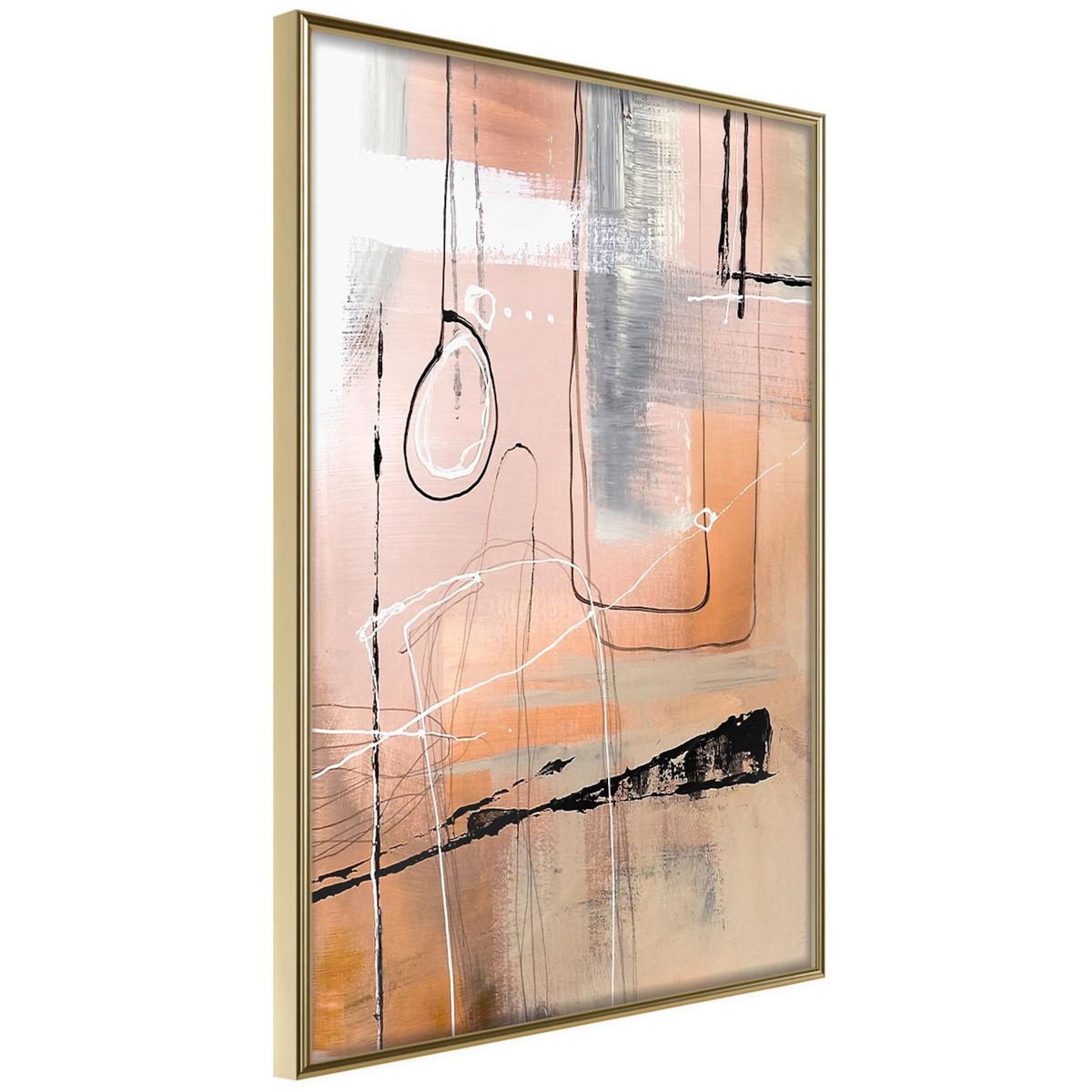 Paris Prix Affiche Murale Encadrée  Pastel Abstraction