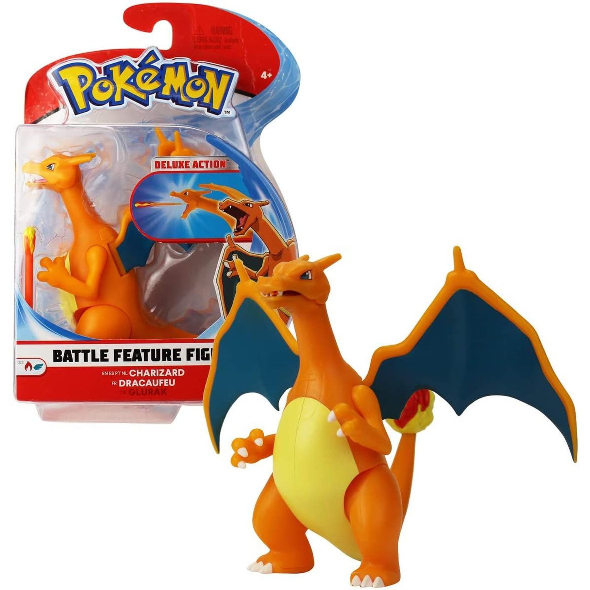 Voir la diapositive 3 : BANDAI Pokémon figurine 12 cm collector DRACAUFEU ultra articulée 