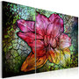 Voir la diapositive 1 : Paris Prix Tableau  Fleur Abstraite en Couleur Arc en Ciel