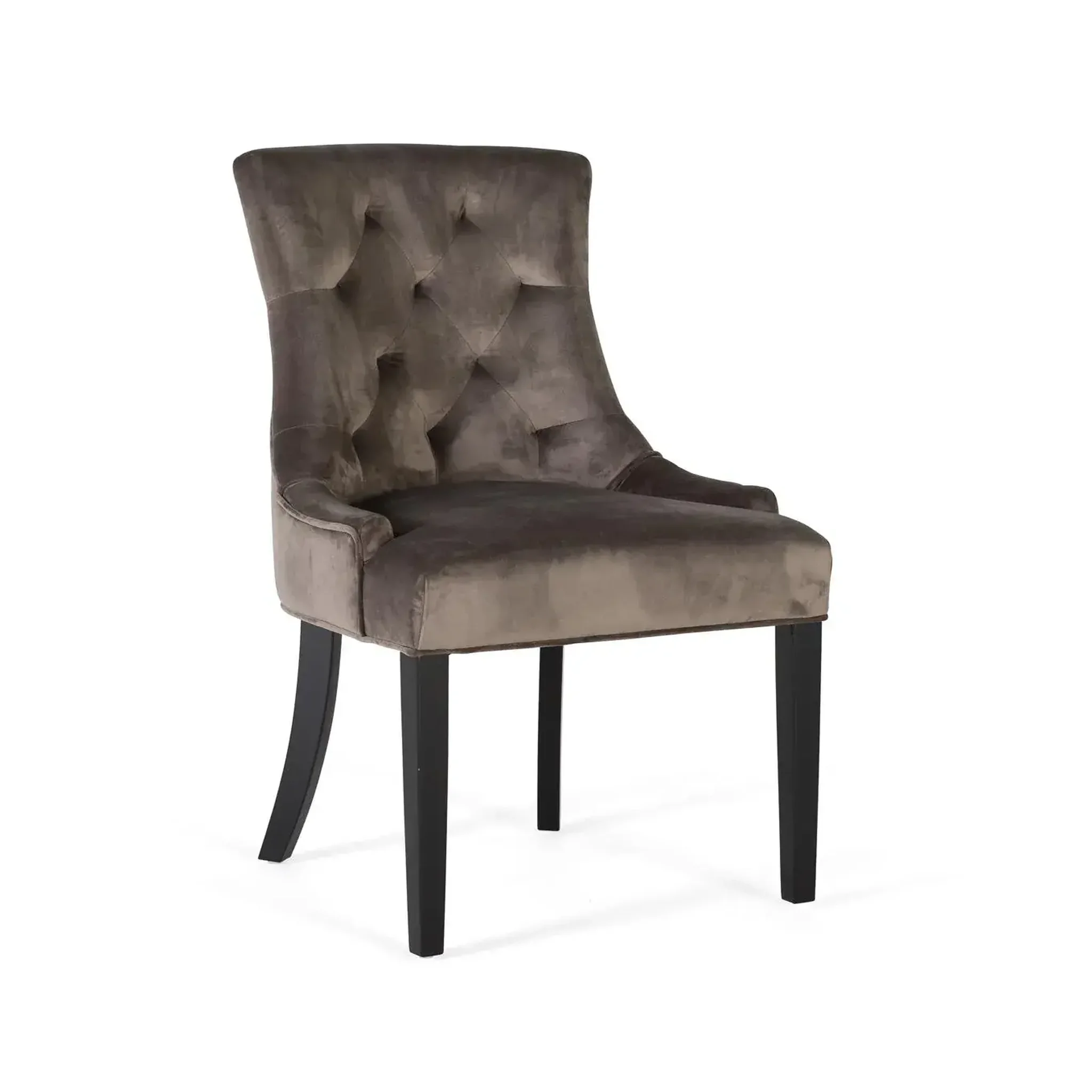 GINER Y COLOMER SL Lot de 2 chaises de velours 57 cm style moderne contemporain