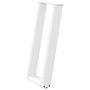 Voir la diapositive 4 : VIDAXL Pieds de table console forme de U 2 pcs 38x(72-73) cm acier