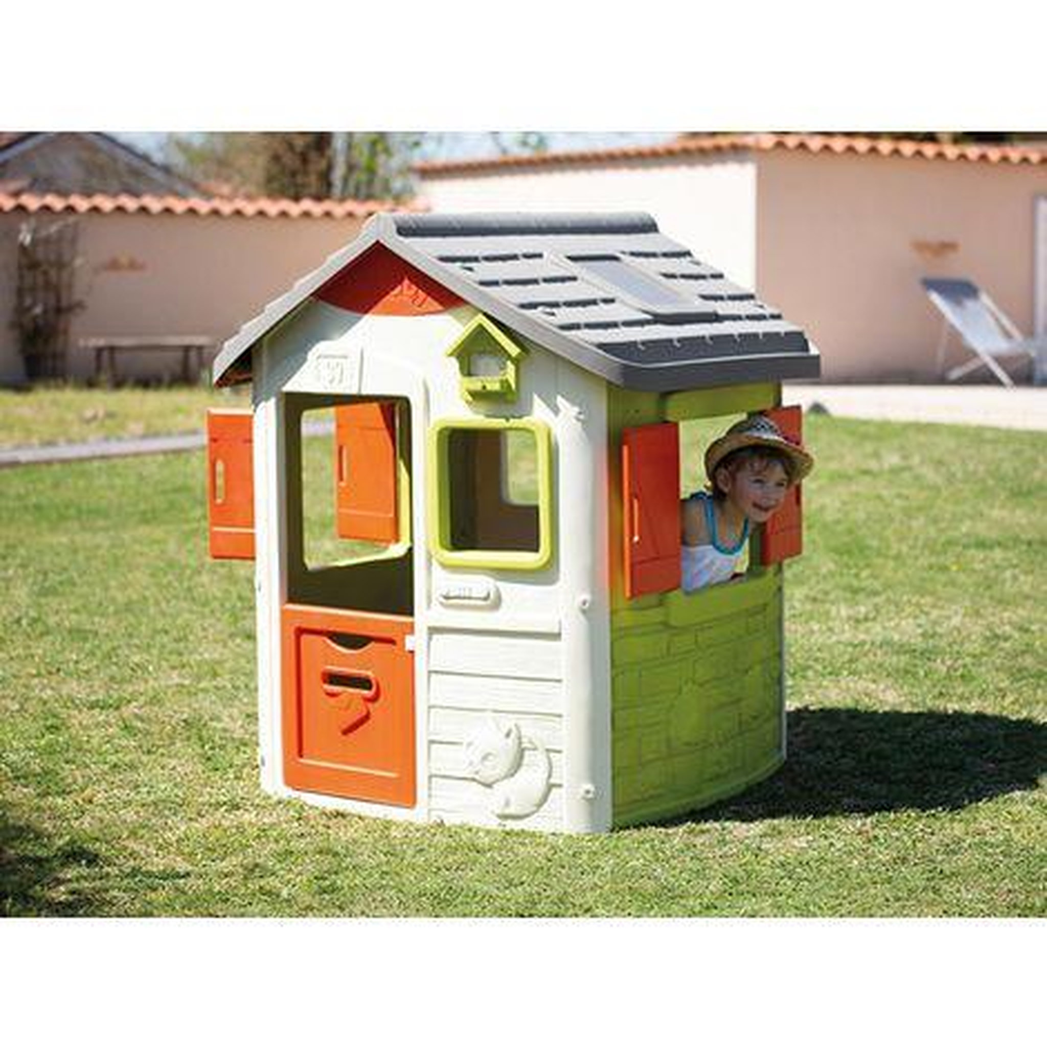 Voir la diapositive 2 : SMOBY Maison de jardin Neo Jura Lodge
