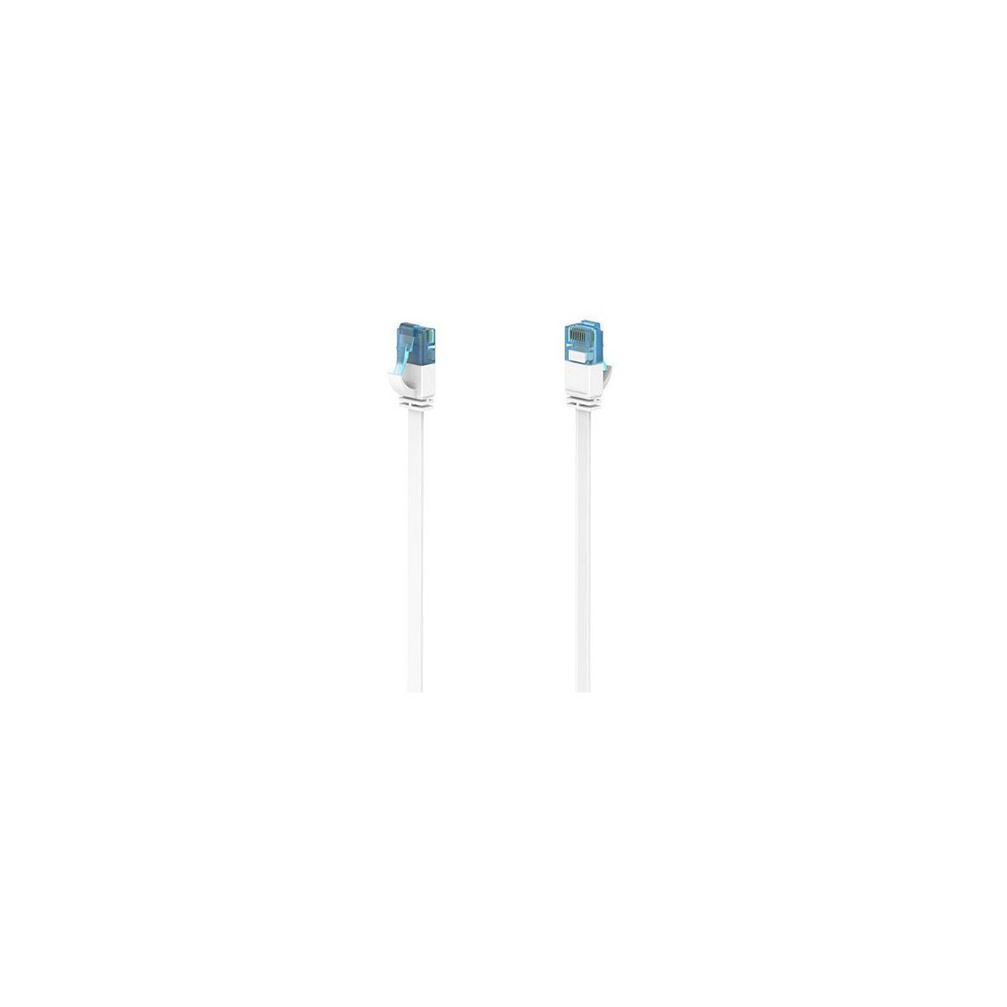 Hama Câble RJ45 10M Droit CAT6a Blanc