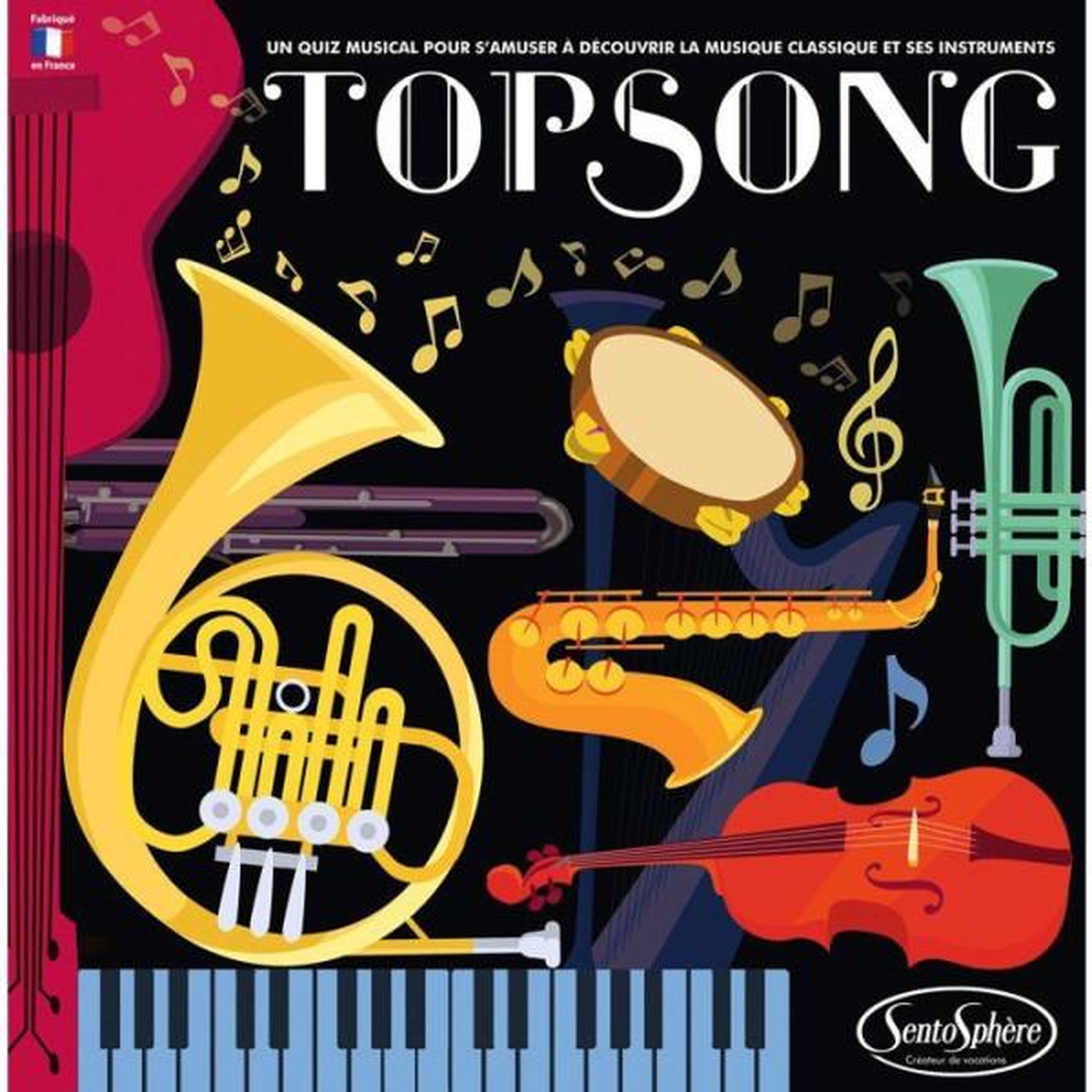 Voir la diapositive 2 : Sentosphere Eveil sensoriel - SENTOSPHERE - Topsong - Reconnaître les grands airs de musique classique - 46 instruments de musique - Des 8