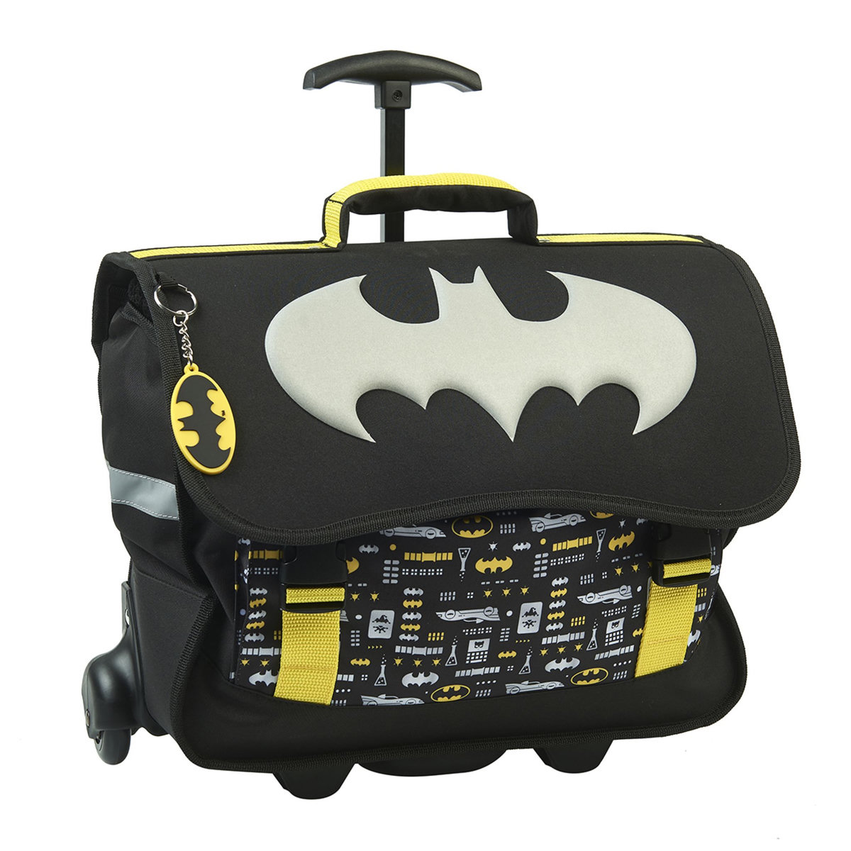 DC COMIC'S Cartable à roulettes noir BATMAN