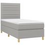 Voir la diapositive 3 : VIDAXL Sommier a lattes de lit et matelas et LED Gris clair 80x200cm
