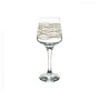 Voir la diapositive 2 : Set 3 verres à pied 29.5cl double filet or et blanc GLAMOUR 