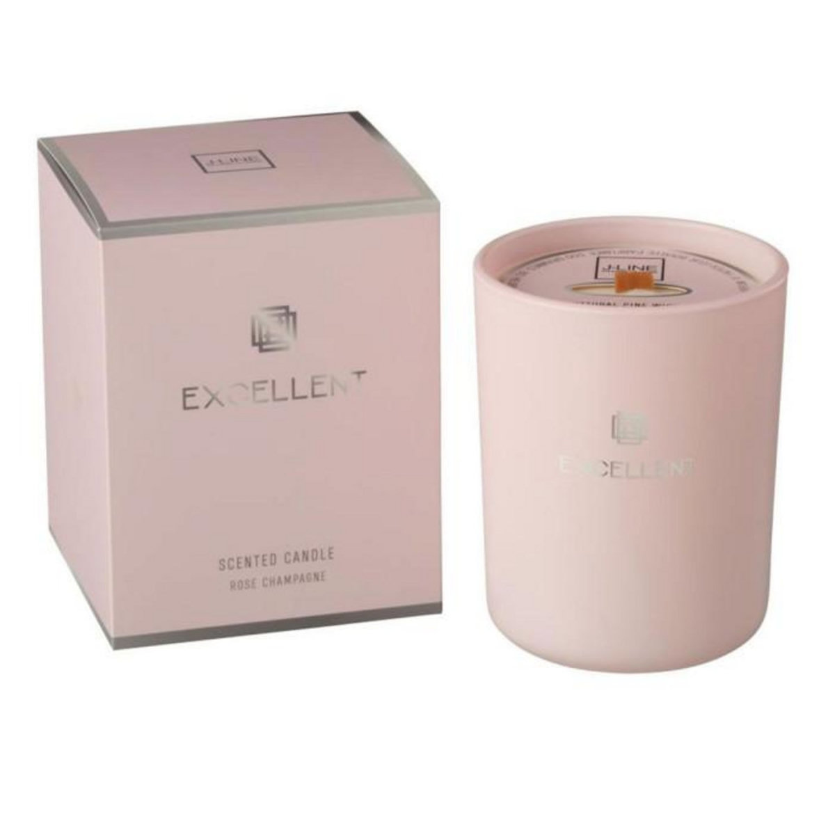 Paris Prix Bougie Parfumée en Verre  Excellent  14cm Rose Champagne Pâle