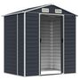 Voir la diapositive 3 : VIDAXL Abri de jardin anthracite 191x130x198 cm acier galvanise