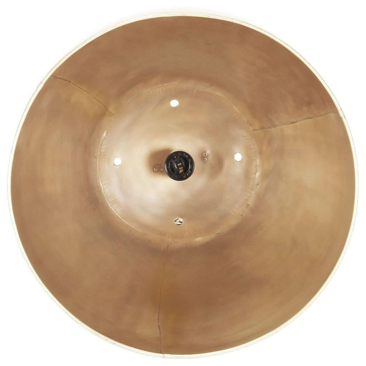 VIDAXL Lampe suspendue industrielle 25 W Laiton Rond 42 cm E27