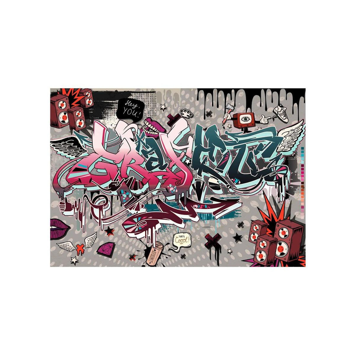 Paris Prix Papier Peint  Graffiti : Hey You!