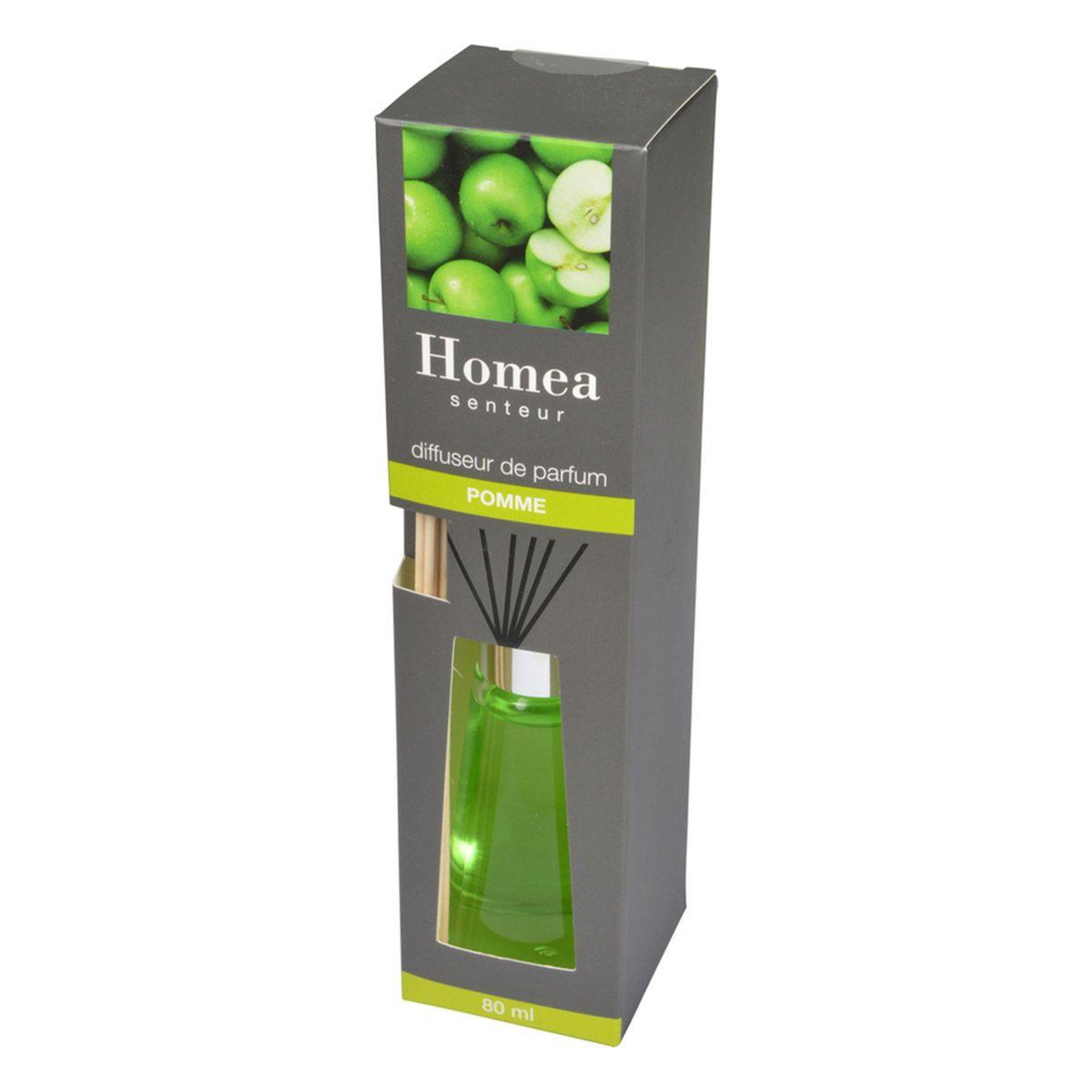 Voir la diapositive 2 : HOMEA Diffuseur de Parfum  Flacon  80ml Pomme