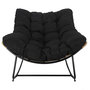 Voir la diapositive 3 : The Home Deco Factory Fauteuil à bascule rembourré Asgar