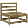 Voir la diapositive 2 : VIDAXL Canape de jardin sans accoudoirs 70x70x67 cm bois pin impregne