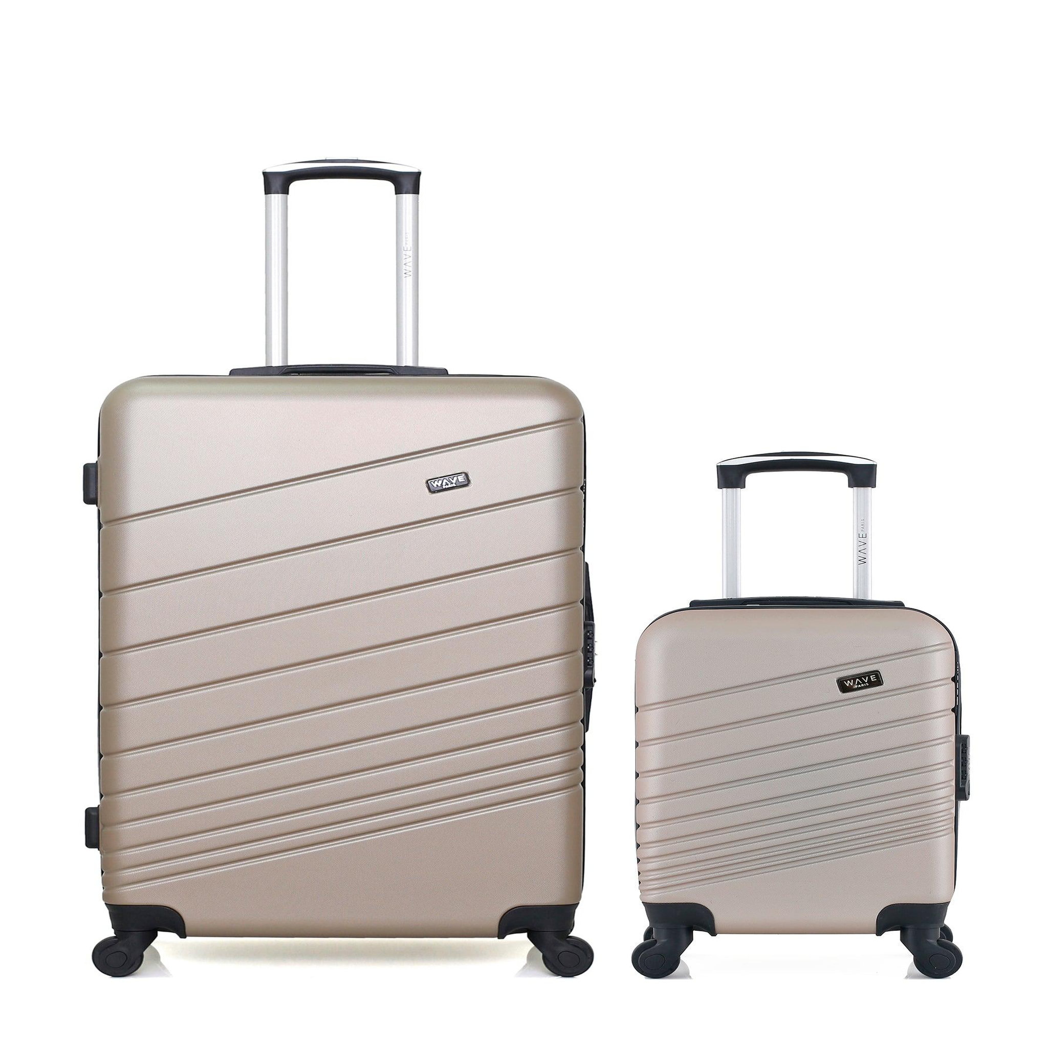 WAVE PARIS Lot de 2 - valises grand format et cabine xxs tigre