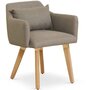 Voir la diapositive 2 : Paris Prix Lot de 2 Fauteuils Scandinave  Alan  70cm Taupe