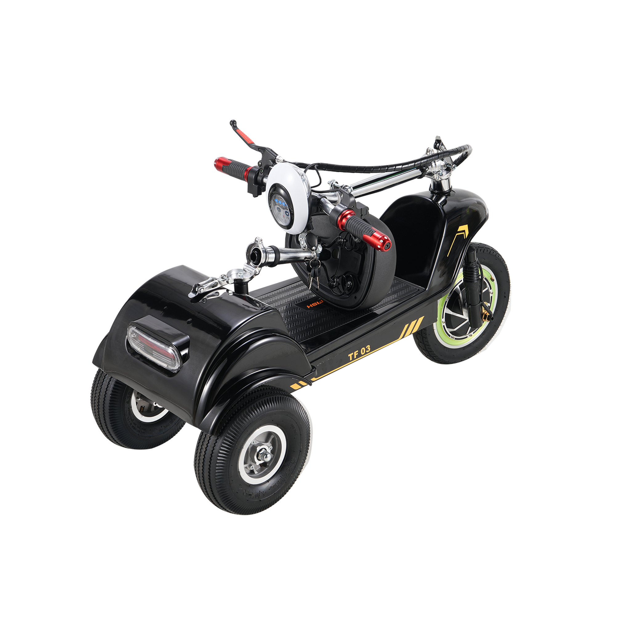 Voir la diapositive 3 : TWOFISH Trottinette électrique à trois roues avec siège amovible twofish tf03