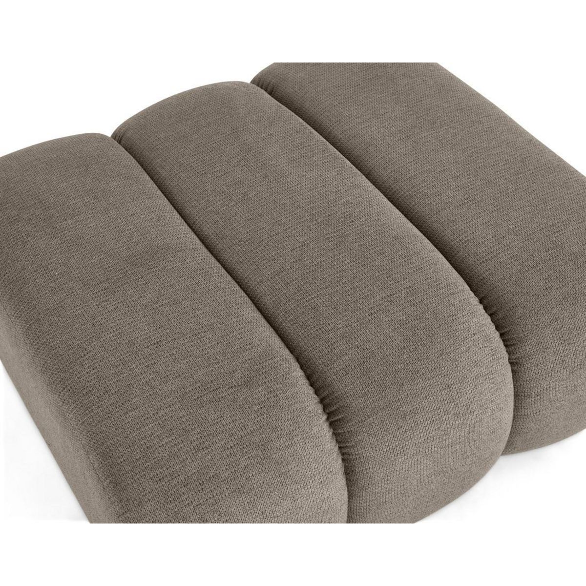 LISA DESIGN Debbie - pouf en tissu texturé