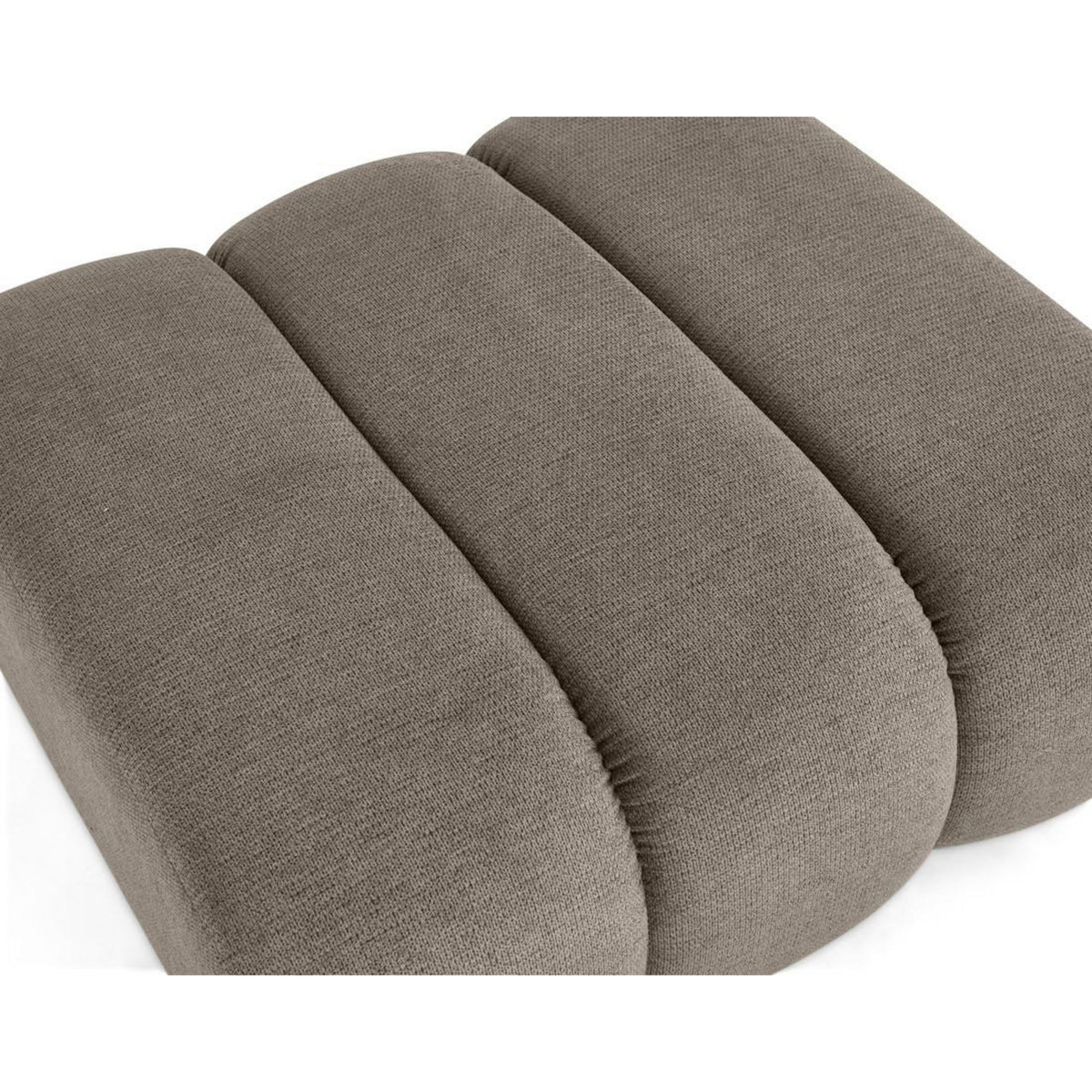 LISA DESIGN Debbie - pouf en tissu texturé