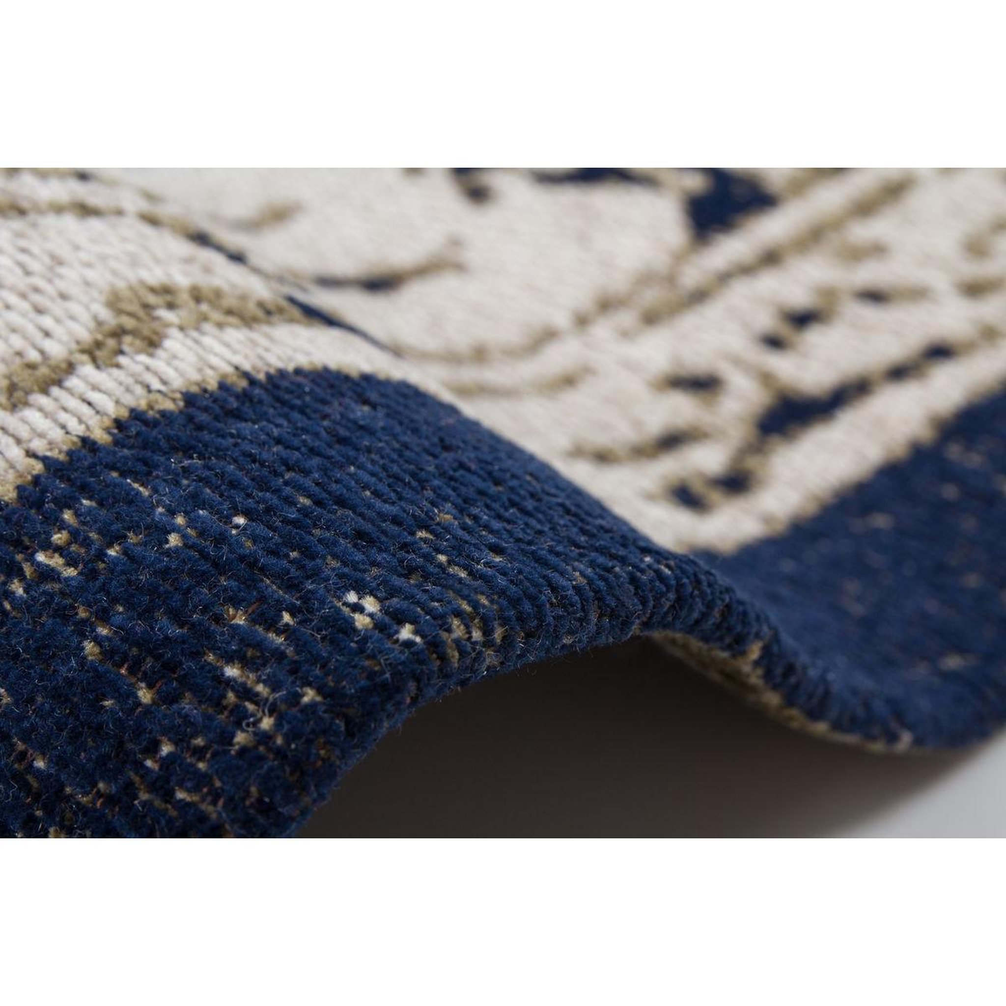 Voir la diapositive 3 : Paris Prix Tapis Vintage Fait Main  Ballerina  Gris & Bleu