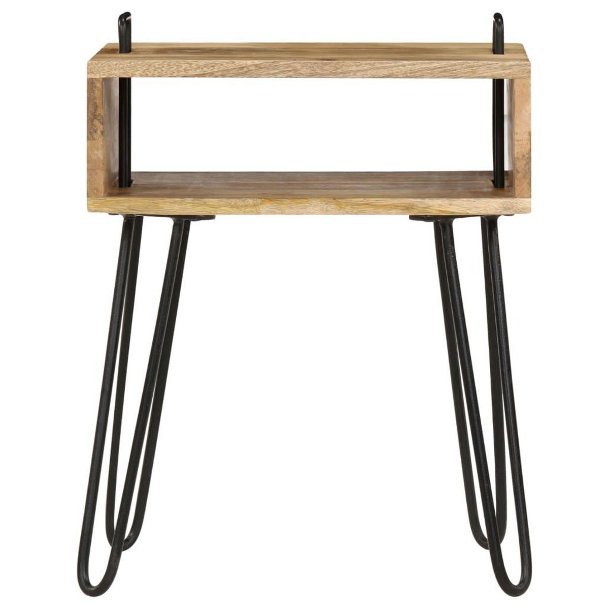VIDAXL Table de chevet Bois de manguier massif 40x34x47 cm