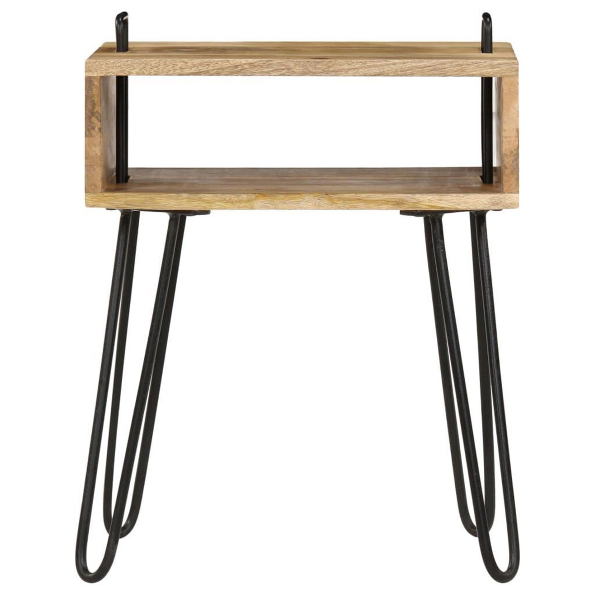 VIDAXL Table de chevet Bois de manguier massif 40x34x47 cm