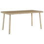 Voir la diapositive 1 : VIDAXL Table basse de jardin rectangulaire beige 80x40x37 cm rotin