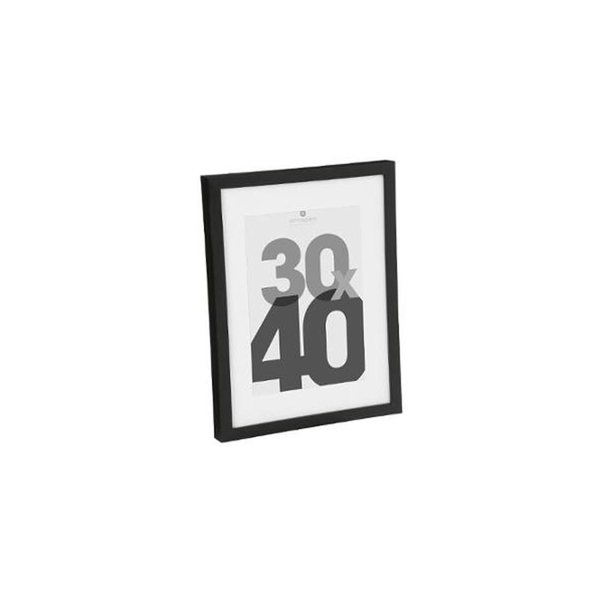Voir la diapositive 2 : ATMOSPHERA Cadre photo bois 30x40cm noir
