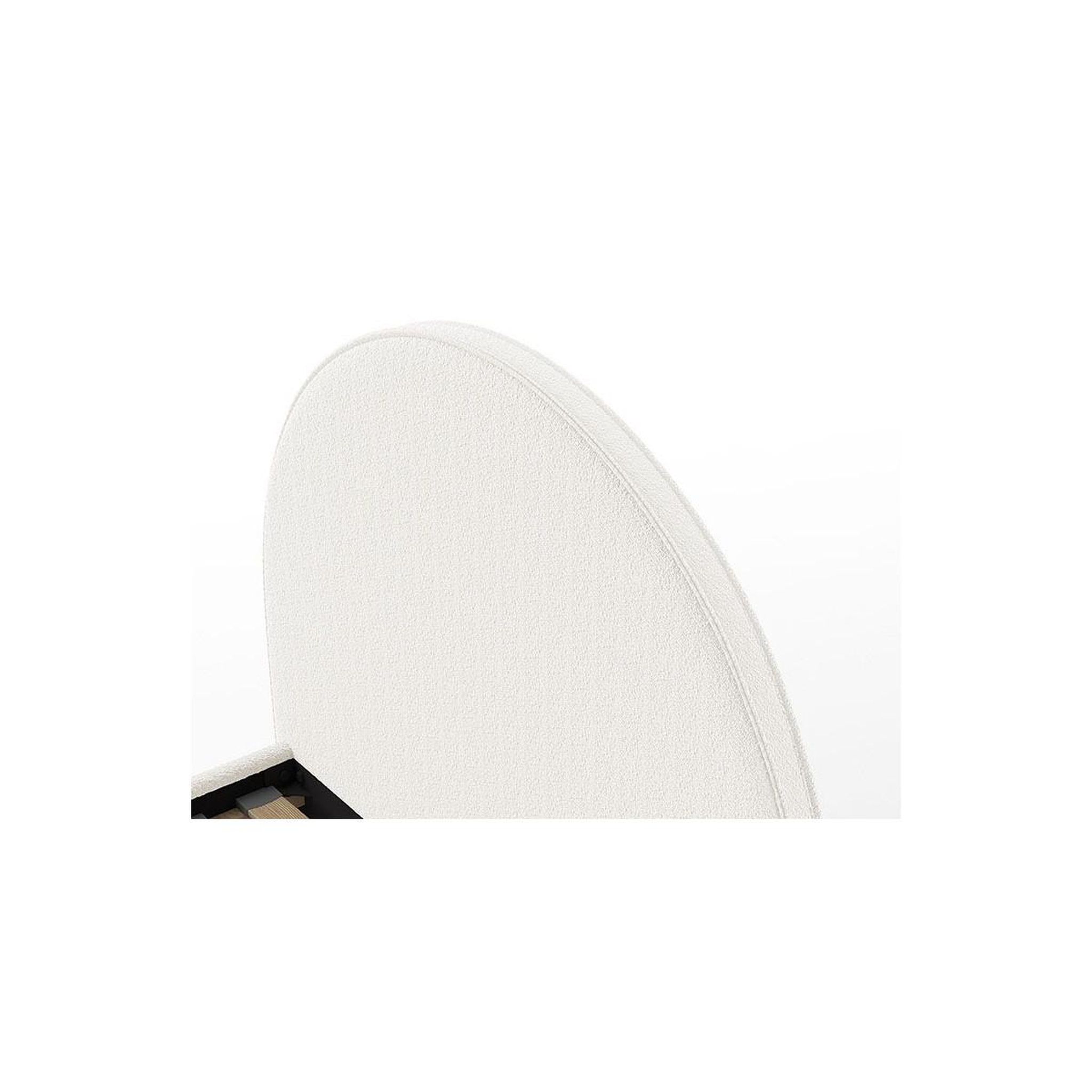 Voir la diapositive 3 : Paris Prix Lit enfant bouclé  moon  90x200cm blanc