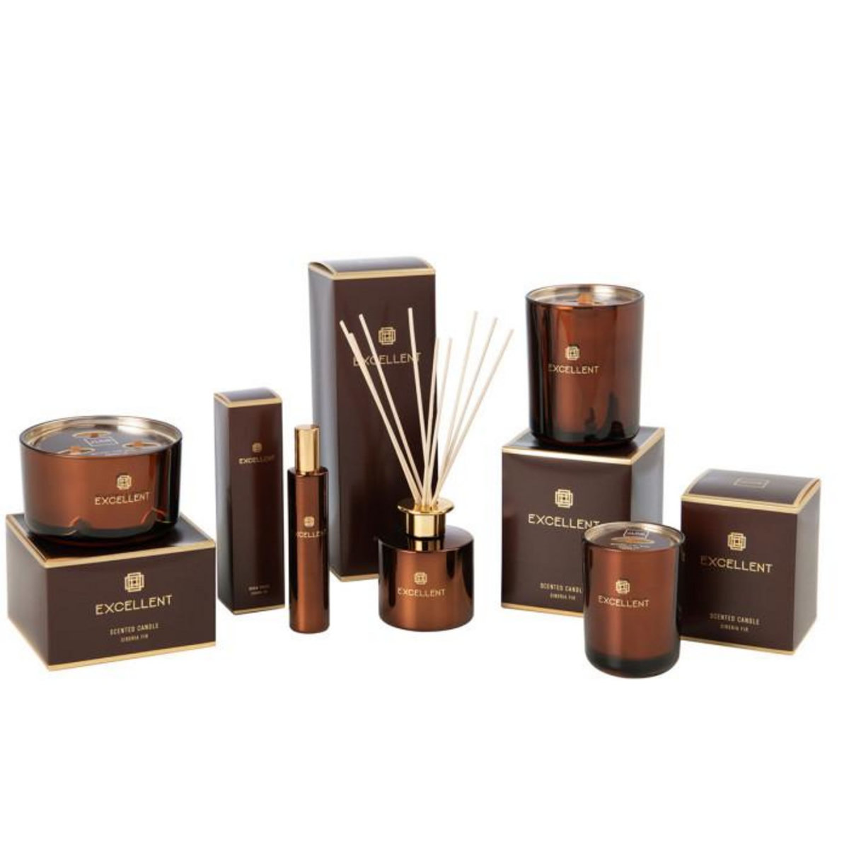 Paris Prix Bougie Parfumée  Excellent  14cm Siberia Fir Marron