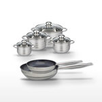 ELO Lot 2 Poêles 24/28cm et 4 Faitouts 12/14/16/24cm Elo Profi Therm Platinum