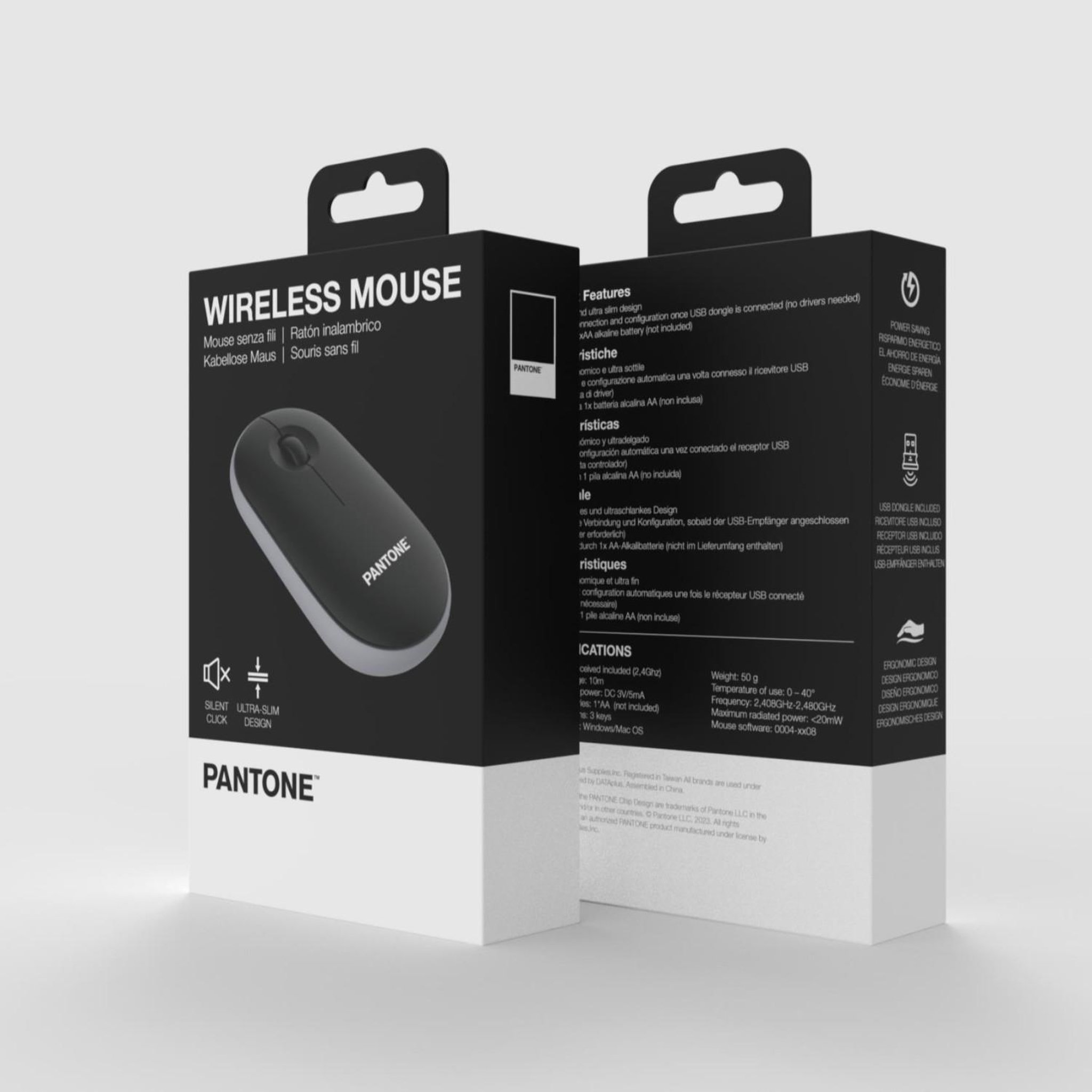 Voir la diapositive 3 : CELLY Celly PT-MS001BK souris Droitier 1200 DPI