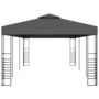 Voir la diapositive 3 : VIDAXL Tonnelle de jardin 3 x 6 m Anthracite