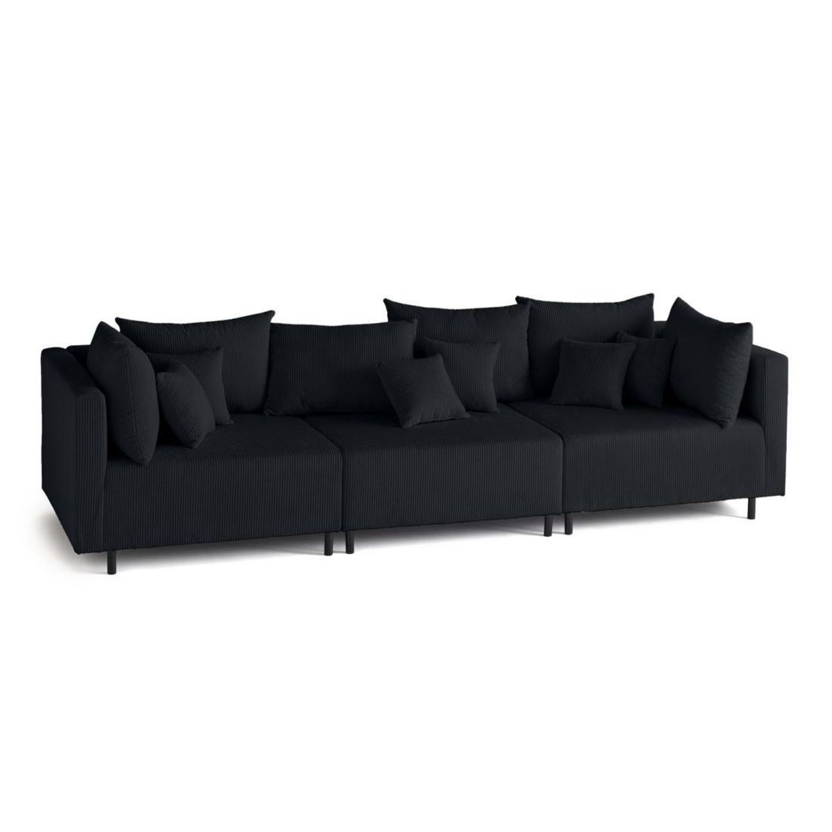 LISA DESIGN Edinburg - canapé modulable 3 places - velours côtelé